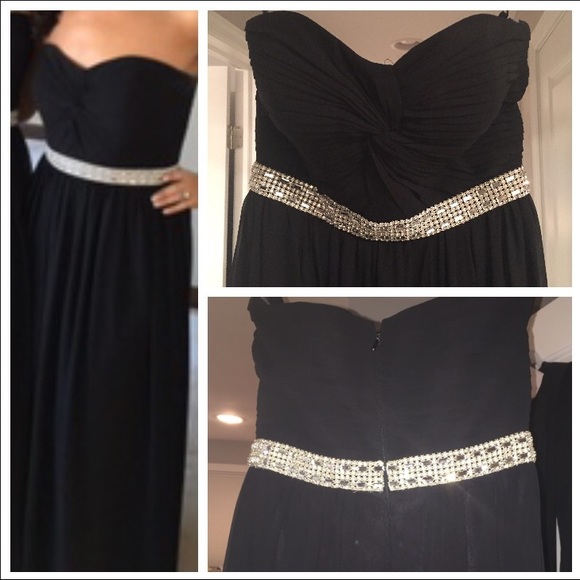 FORMAL DRESS/GOWN WITH EMBELLISHMENT BELT