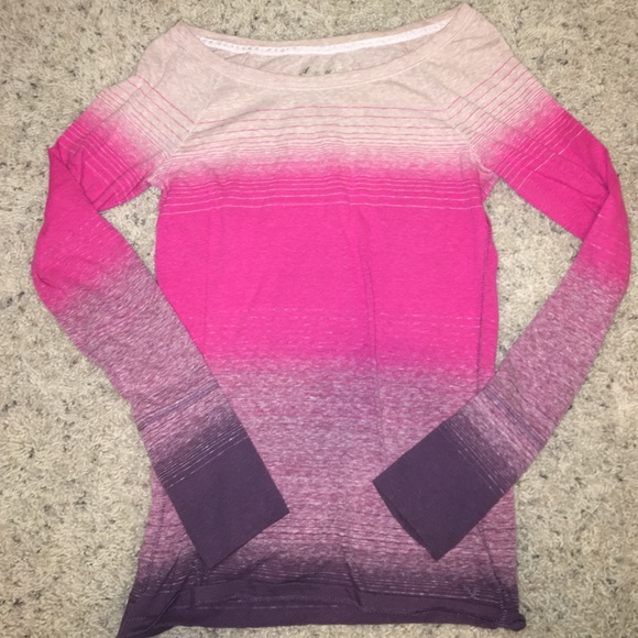 Thin Long sleeve ombré shirt