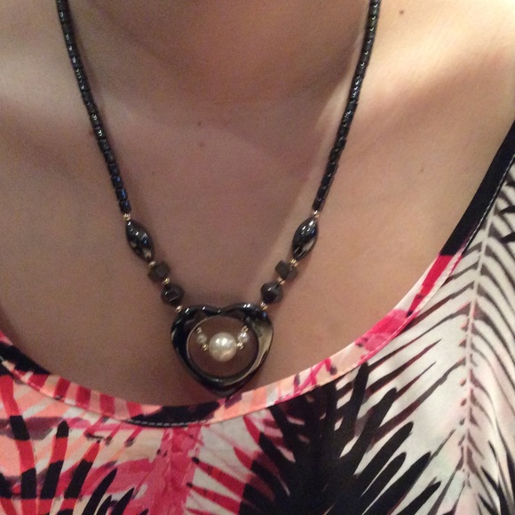 Beaded heart necklace