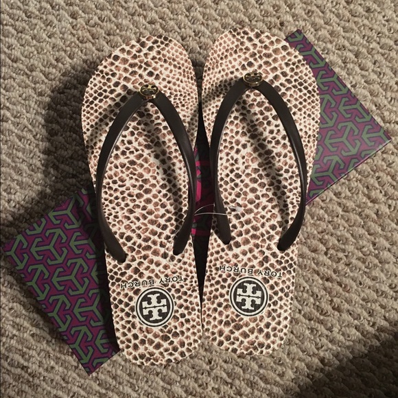 NIB Tory Burch Flip Flops