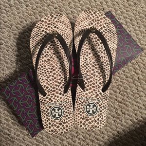 NIB Tory Burch Flip Flops
