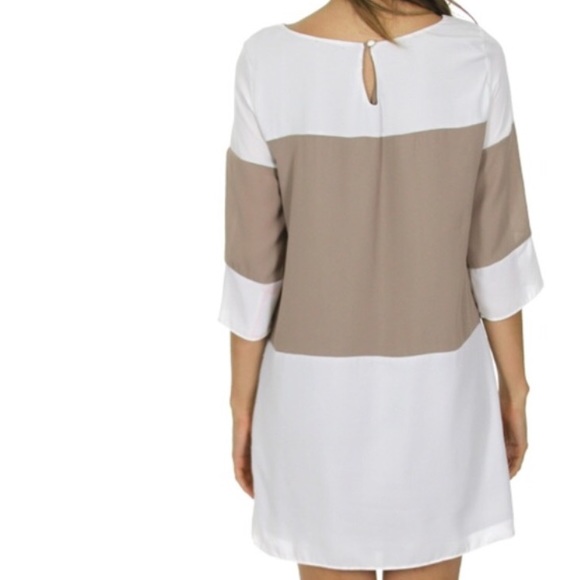 FLASH SALE 🎉Color block chiffon dress - Picture 2 of 2