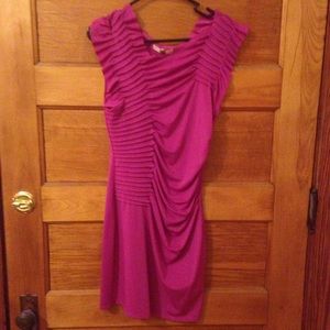 Asymmetrical Fuscha Dress worn for Ky Oaks