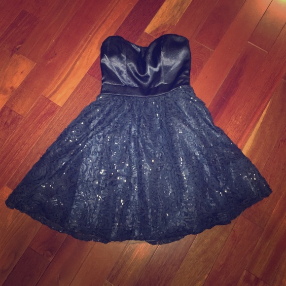 Navy blue formal dress
