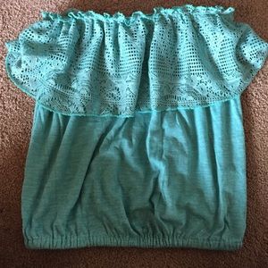 Light blue tube top