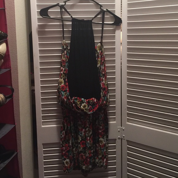 Floral Romper, Very Unique.Back Hangs beautifully. - Picture 2 of 3