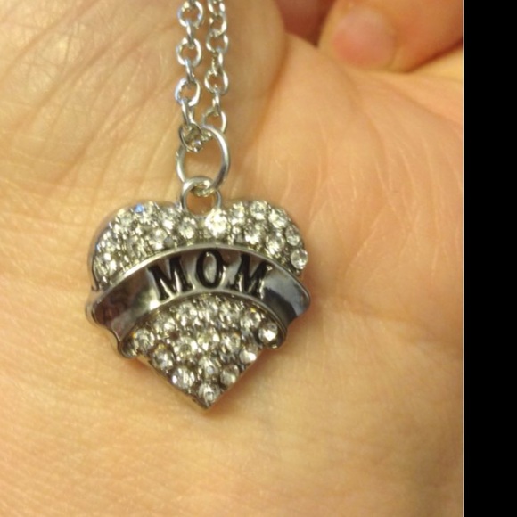 Dainty Mom rhinestone necklace SALE - Picture 3 of 3