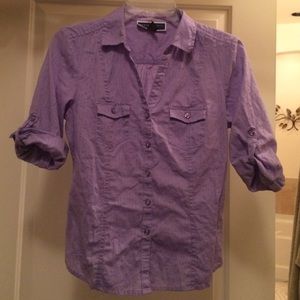 Purple Karen Scott button down