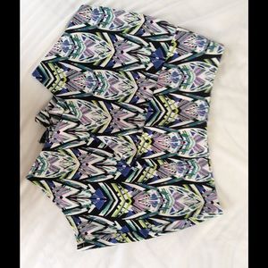 Very J neon printed shorts, small