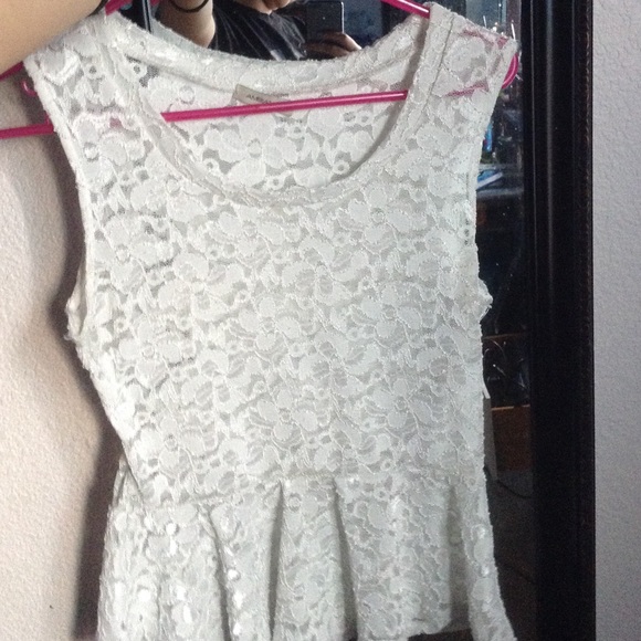 White lace top