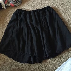 Simple black skirt