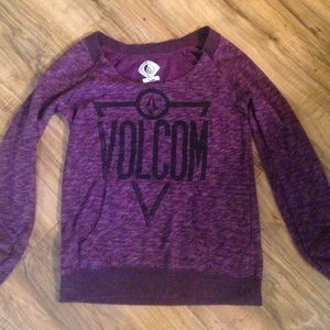 Purple volcom crew neck great condition.