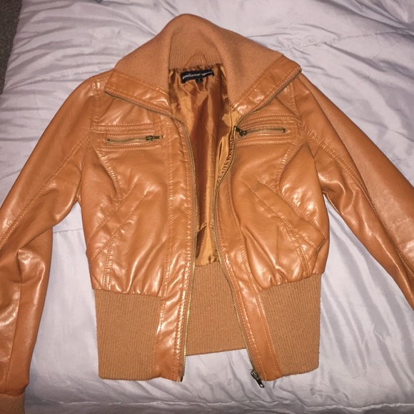 Caramel Leather  jacket