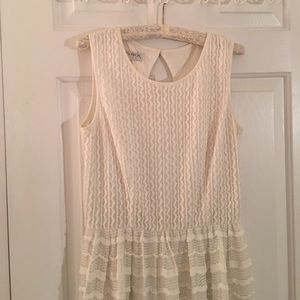 White Maggy London Sleeveless Dress - Worn ONCE!