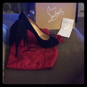 Feticha 120 Black Suede Christian Louboutins