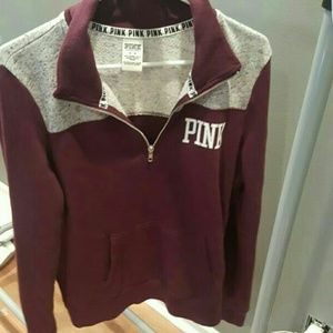 PINK half zip up