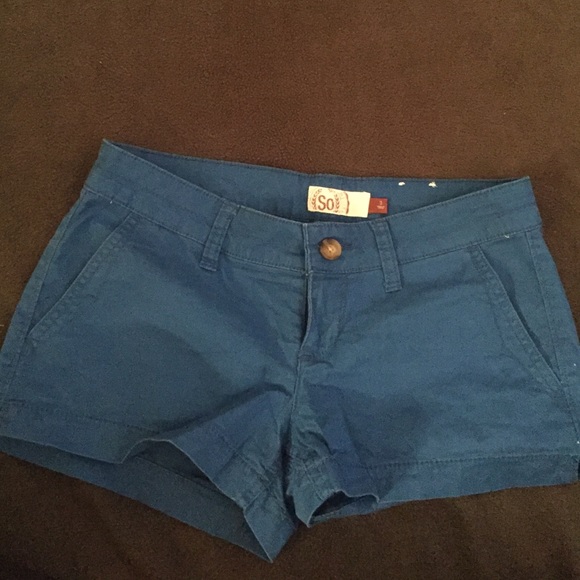 Blue cargo shorts