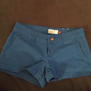 Blue cargo shorts