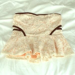 Strapless Crop top