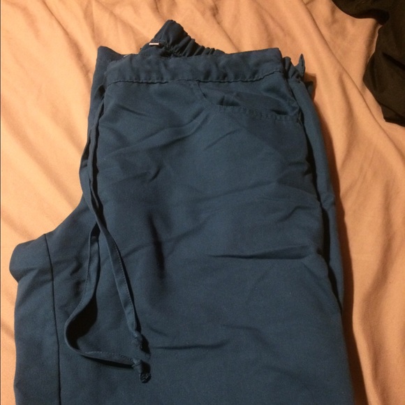 Teal scrub pants
