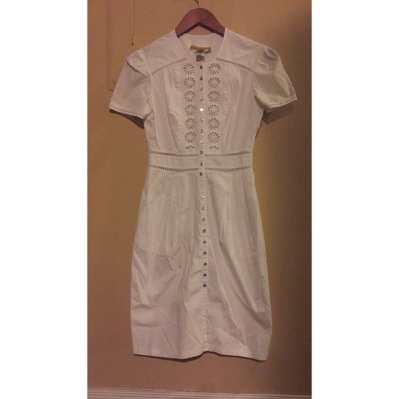 White cut-out cotton Catherine Malandrino dress