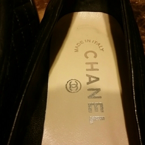 Vintage Chanel gold toe black quilted flats - Picture 3 of 4