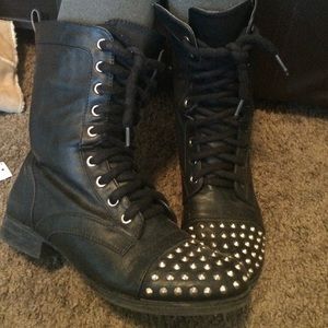 Studded booties