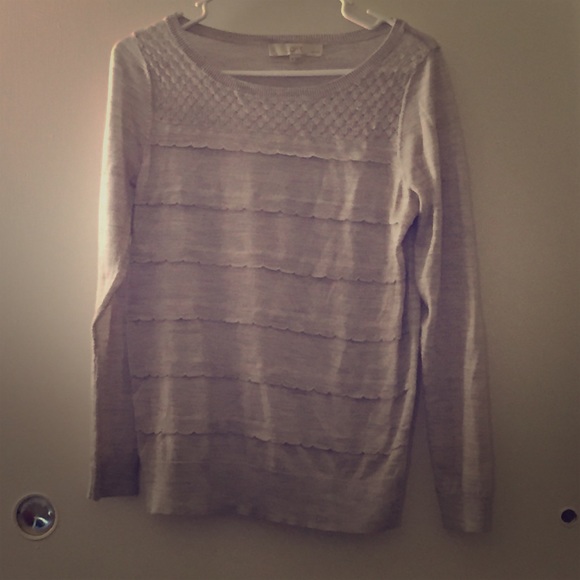 Grey LOFT sweater
