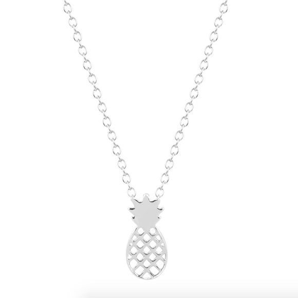 Dainty Delicate Pineapple Necklace- Silver