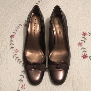 Bronze Laura Ashley heels.