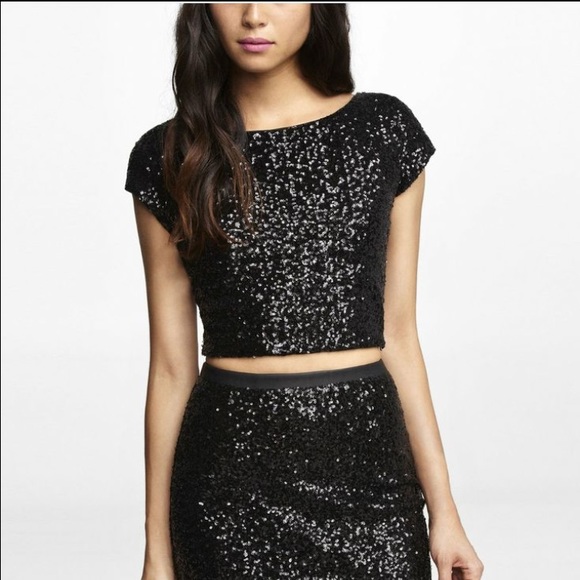 Sequin Crop Top