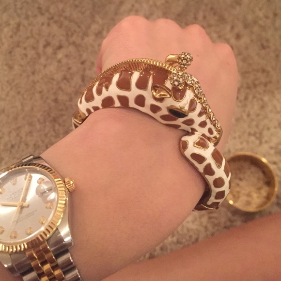 Giraffe enamel bracelet from JCrew