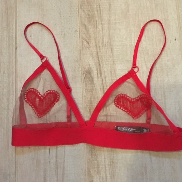 🥀SOLD🥀For love and lemons be mine heart bralette - Picture 1 of 4