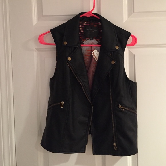 Sanctuary Clothing Leather Vest NWT