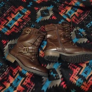 Brown Combat Boots