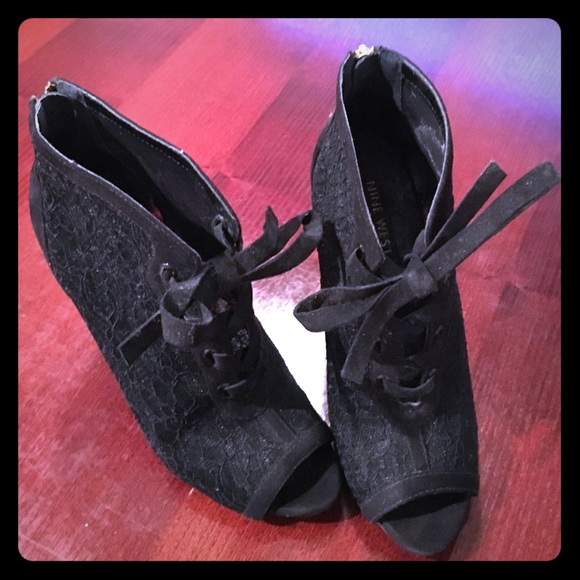 Peep Toe Booties by Nine West - Picture 1 of 4