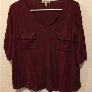 Maroon shirt