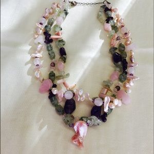 🎈Semi precious stones necklace