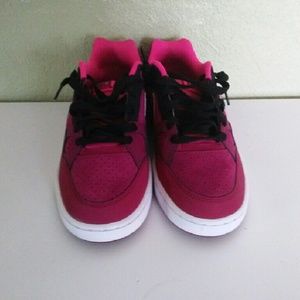 Red black white pink and Suede Shoes