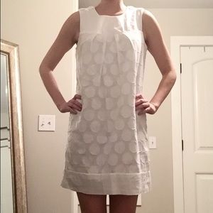 SALE ✨ White Polka Dot Shift Dress