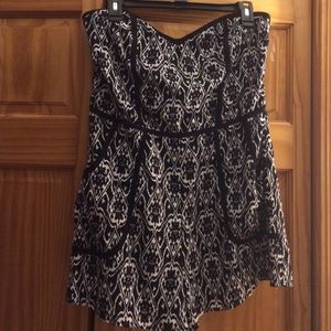 Black and white romper