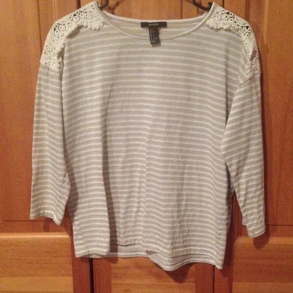 Striped cream top
