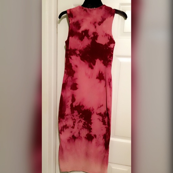 Berry & Pink Tie-dyed / Ombre Dress - Picture 3 of 4