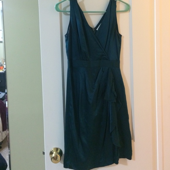 Banana Republic dark teal cocktail dress