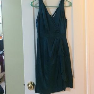 Banana Republic dark teal cocktail dress