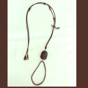 Leather necklace