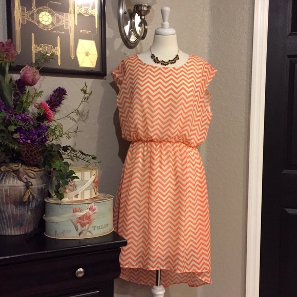 Luscious Dresses & Skirts - Chevron High Low Dress