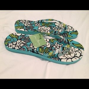 Island Blooms Vera Bradley Flip-Flops
