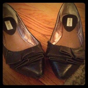 Steve Madden Sz.9 pointy toe zipper flat