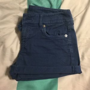 AEO Blue Midi Shorts